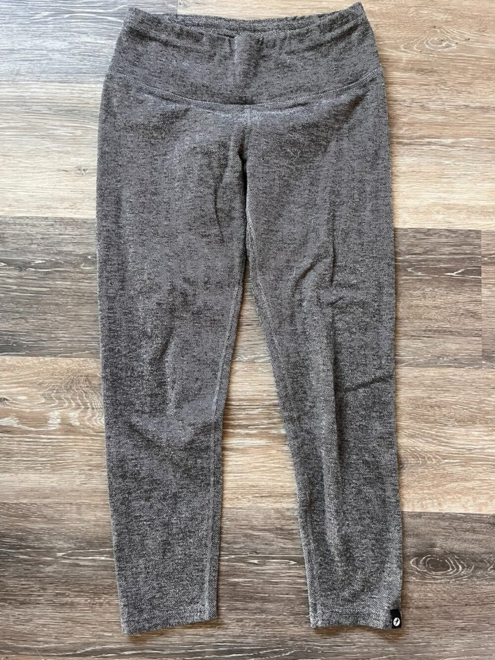 Oiselle Women's Herringbird 3/4 Running Tights Sz 4